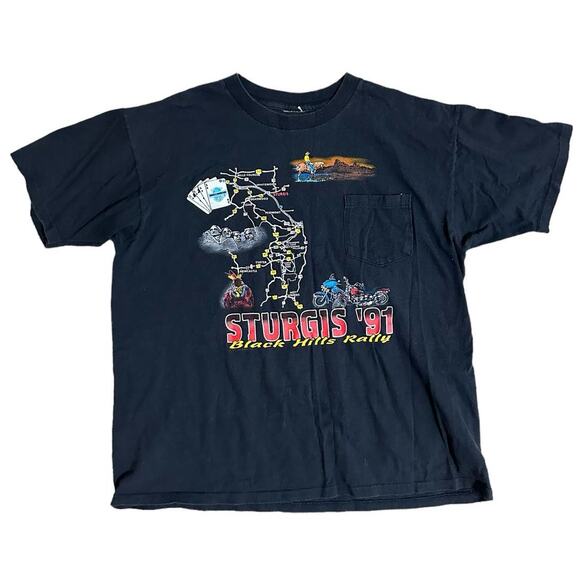 Harley Davidson Vintage Motorcycle Tee - Picture 1 of 5